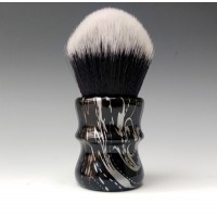 30mm Tuxedo shaving brush - Silver Floral